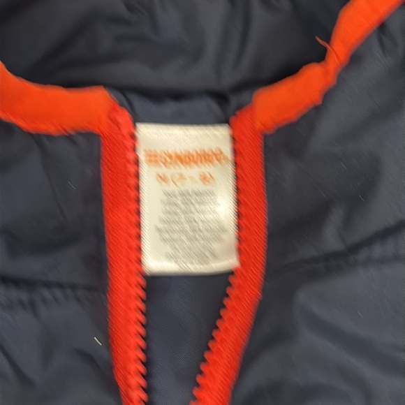 Gymboree Winter Vest. Size Medium 7/8. Navy & Orange. - Picture 3 of 5